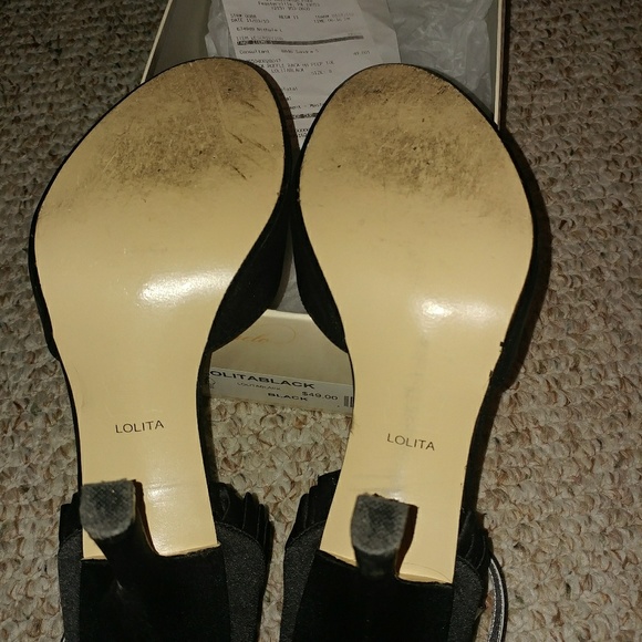 BLACK SATIN DRESS SHOE - Picture 4 of 5